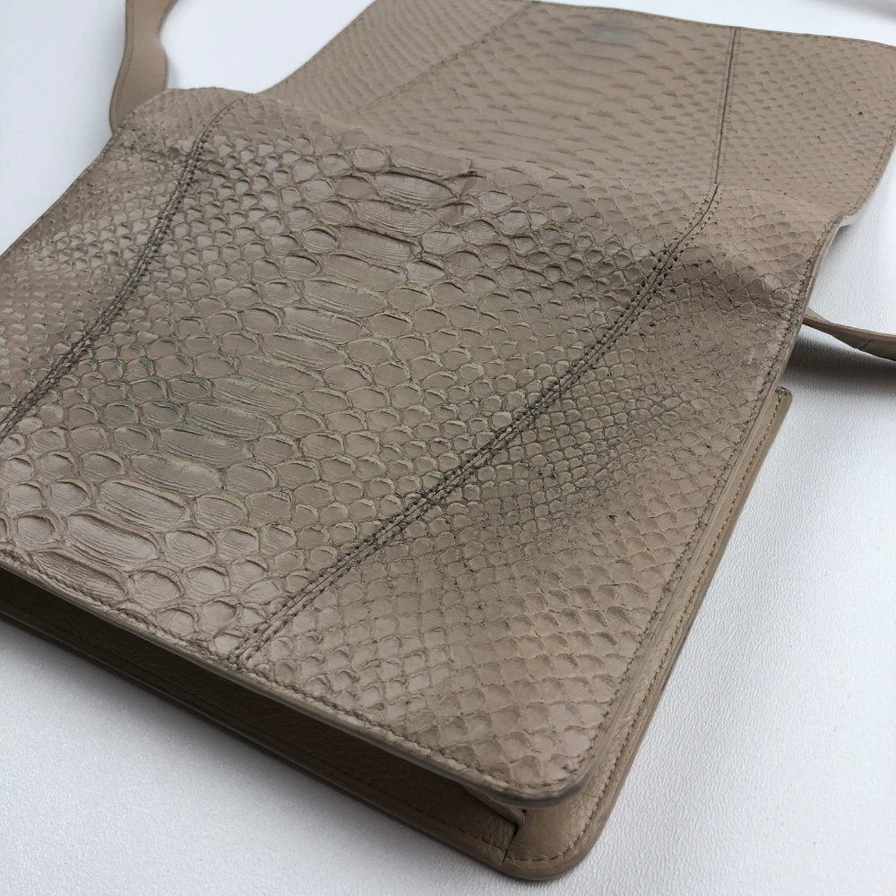 Vince 'Modern V' Python Embossed Leather Crossbod… - image 6